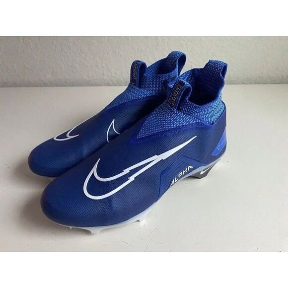 Men’s Sz 12 Nike Cleats Blue Alpha Menace Elite 3 Game Royal Football CT6648-414 - Picture 10 of 13